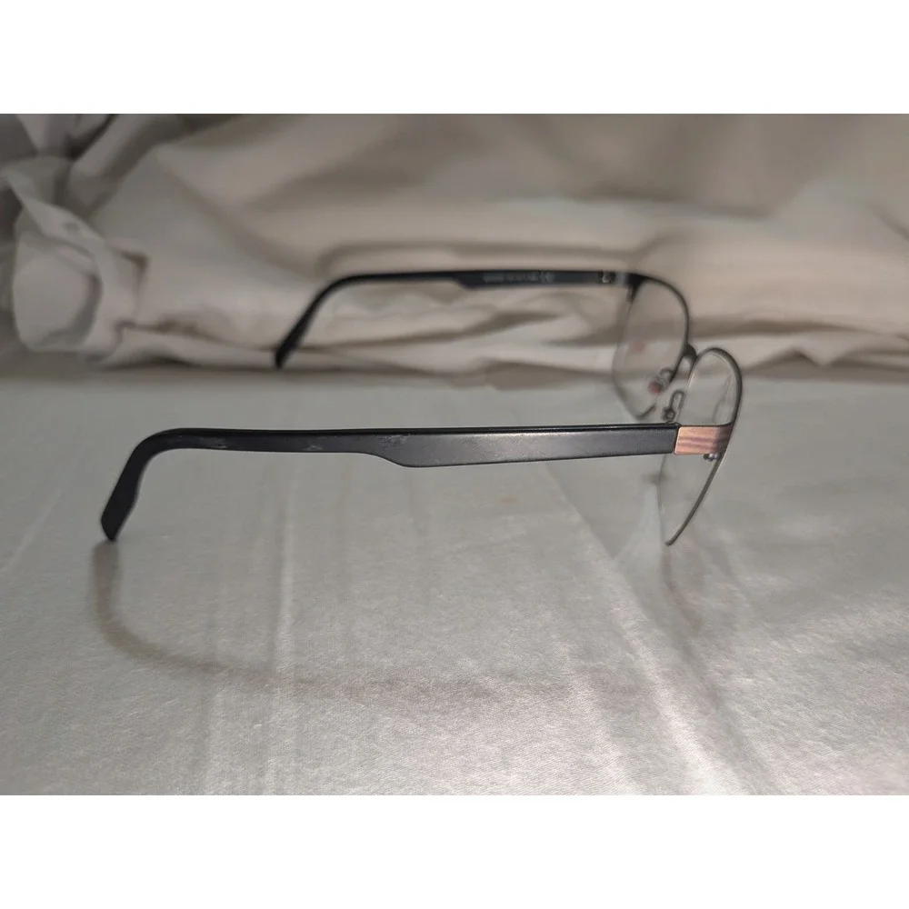 Maui Jim MJO 2103-80M 53-19-140 Mens Eyeglasses Frames Pewter Brown Woodgrain